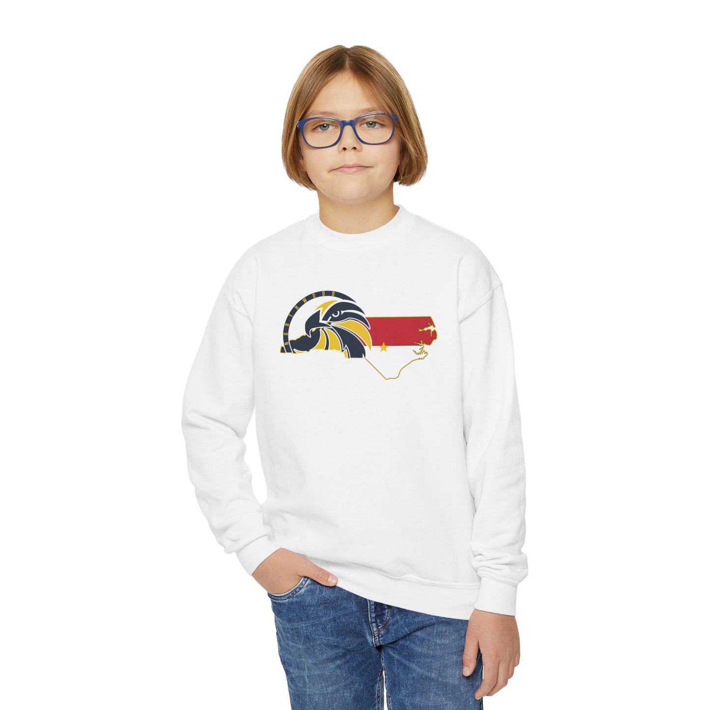 Made in NC - Gildan Youth Crewneck Sweatshirt