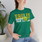 Softball Cutout - Bella+Canva Unisex Jersey Short Sleeve Tee