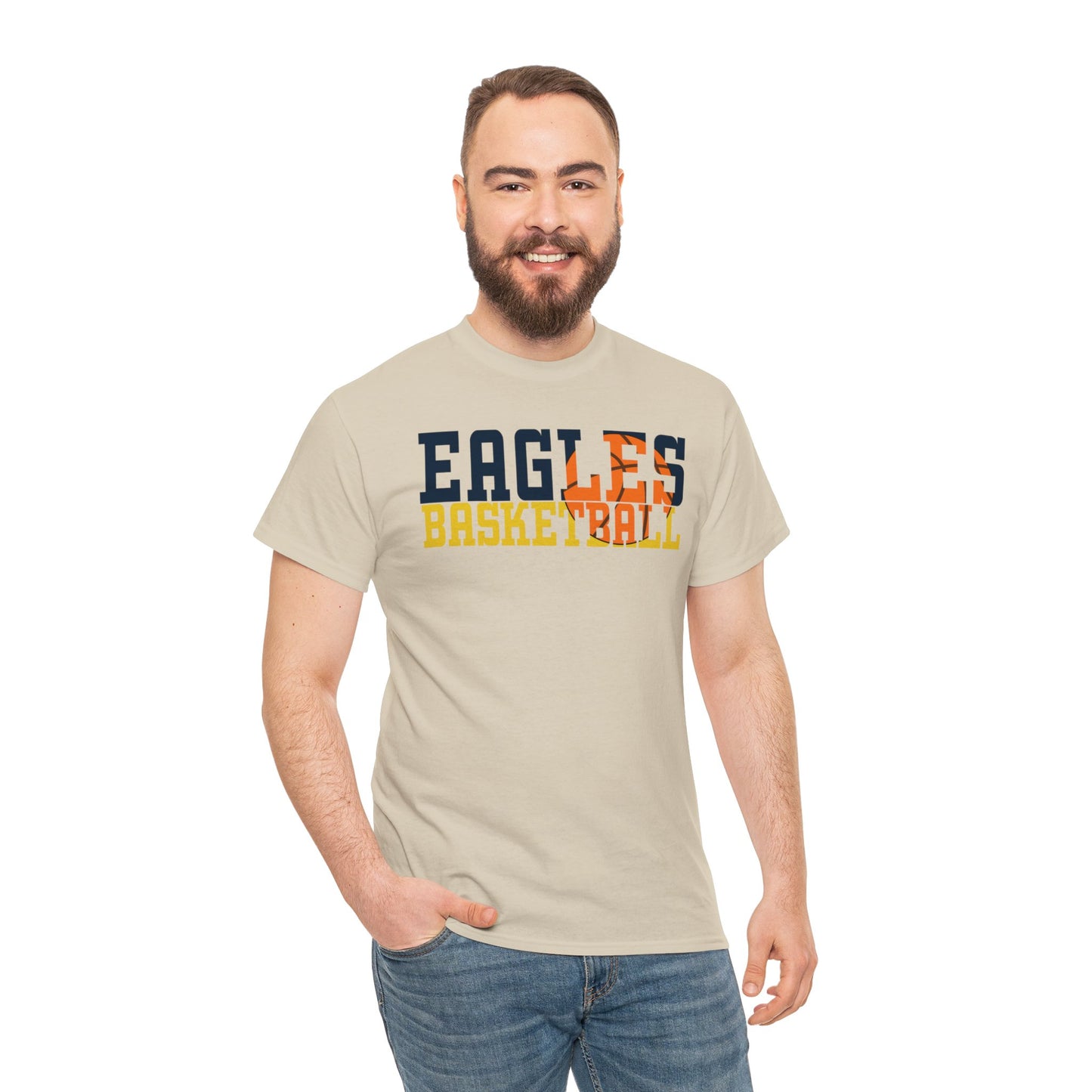 Basketball Cutout - Gildan Unisex Heavy Cotton Tee