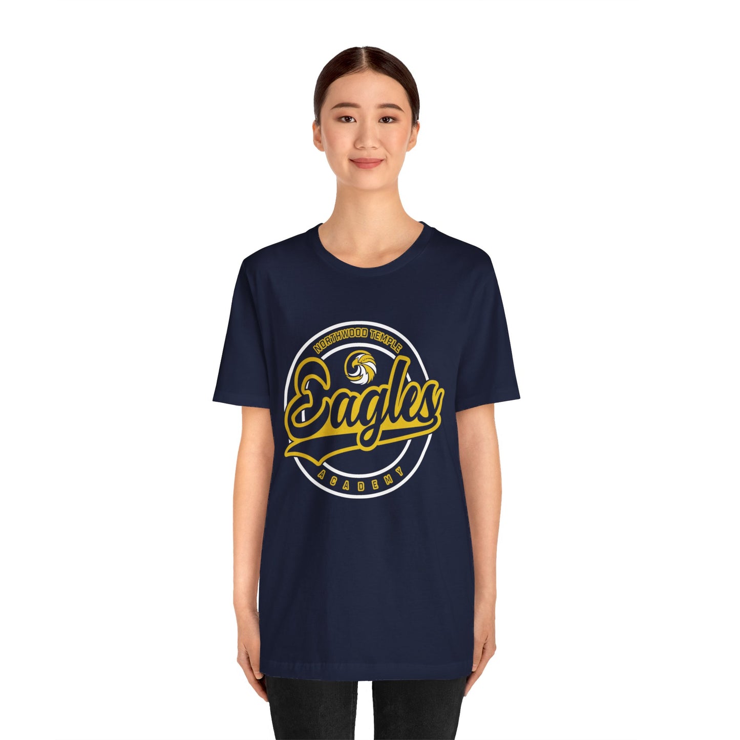 Eagles Circle Stamp - Bella+Canva Unisex Jersey Short Sleeve Tee