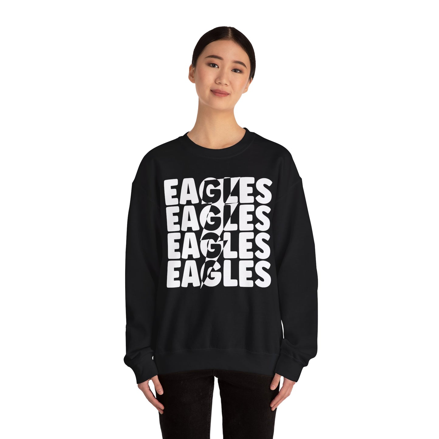 Lightning Bolt Eagle - Gildan Unisex Heavy Blend™ Crewneck Sweatshirt