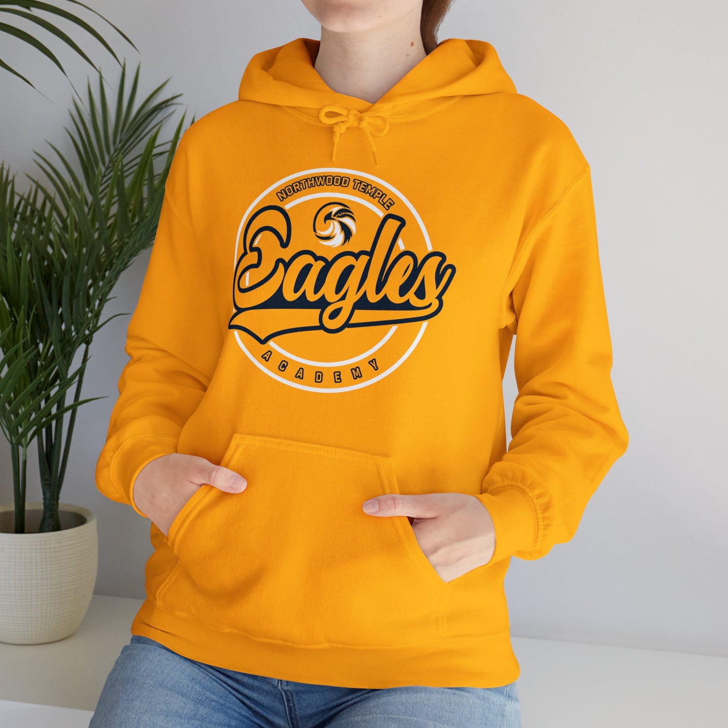 Eagles Circle Stamp - Gildan Unisex Heavy Blend™ Hooded Sweatshirt