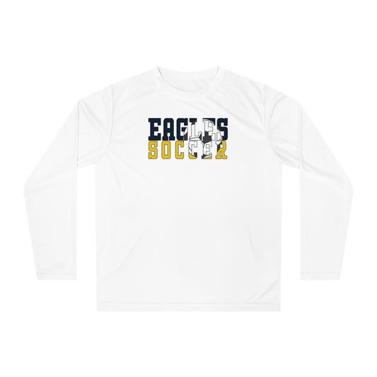 Soccer Cutout - Team 365 Unisex Performance Long Sleeve Shirt