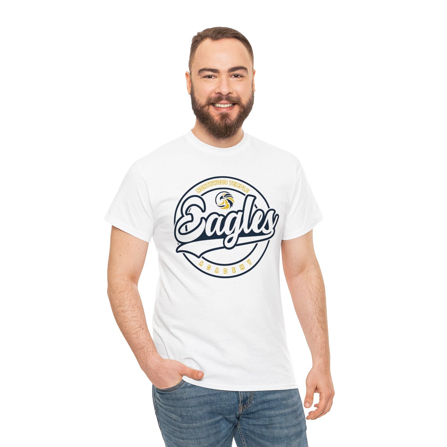 Eagles Circle Stamp - Gildan Unisex Heavy Cotton Tee