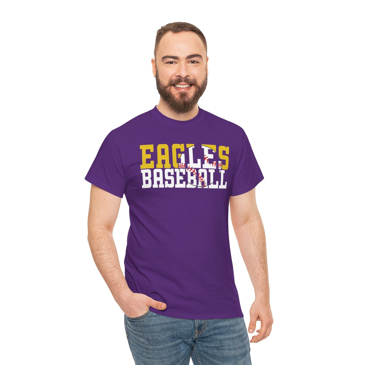 Baseball Cutout - Gildan Unisex Heavy Cotton Tee