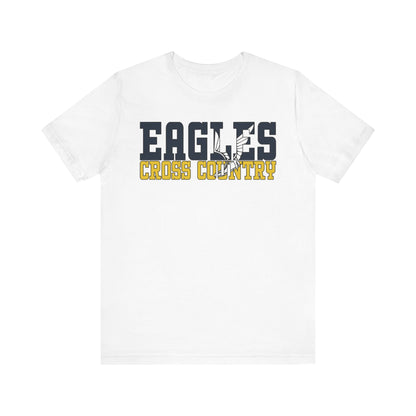 Cross Country Cutout -  Bella+Canva Unisex Jersey Short Sleeve Tee