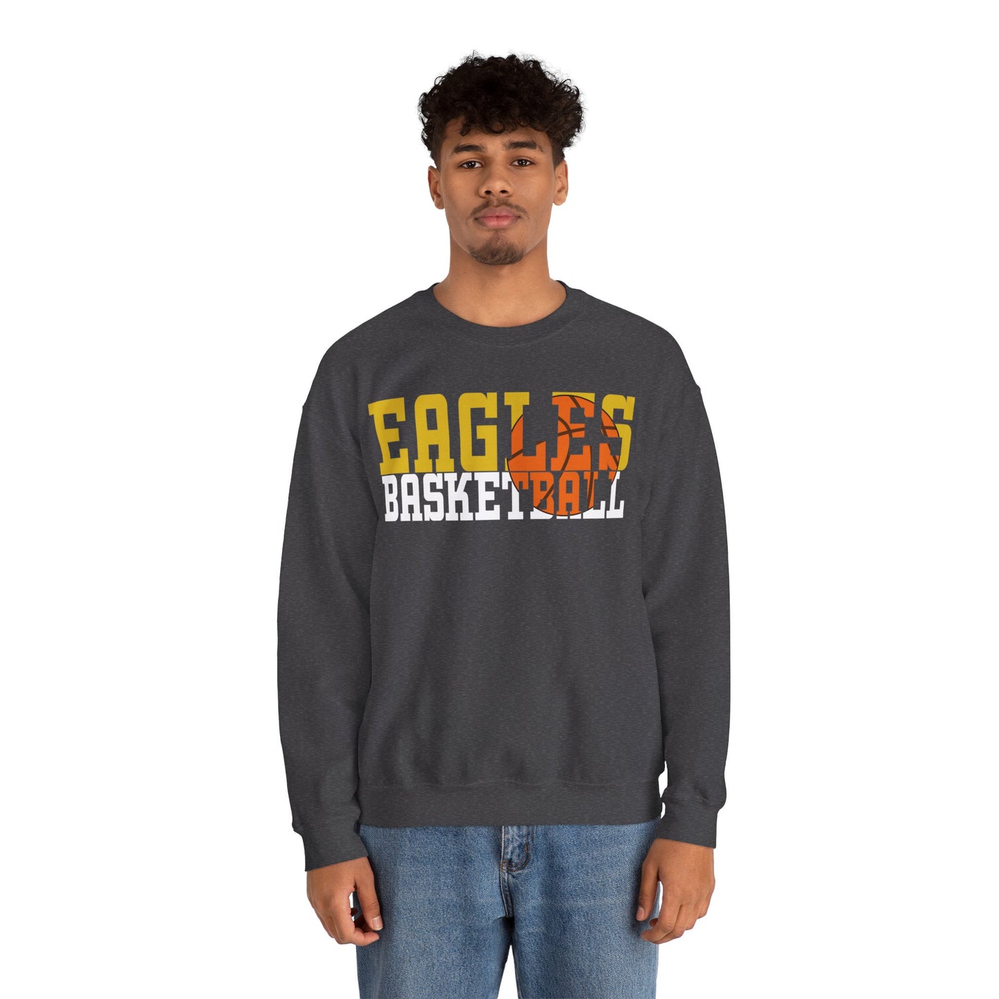 Basketball Cutout - Gildan Unisex Heavy Blend™ Crewneck Sweatshirt