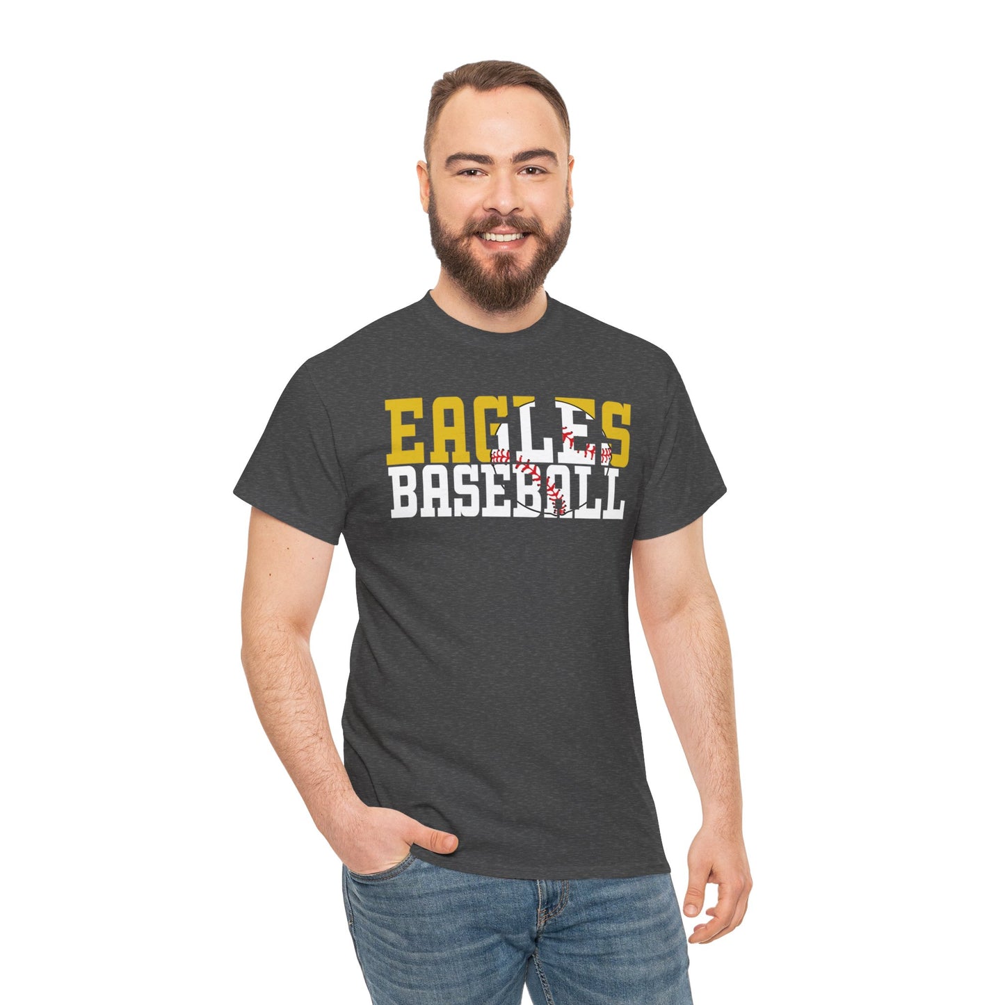 Baseball Cutout - Gildan Unisex Heavy Cotton Tee