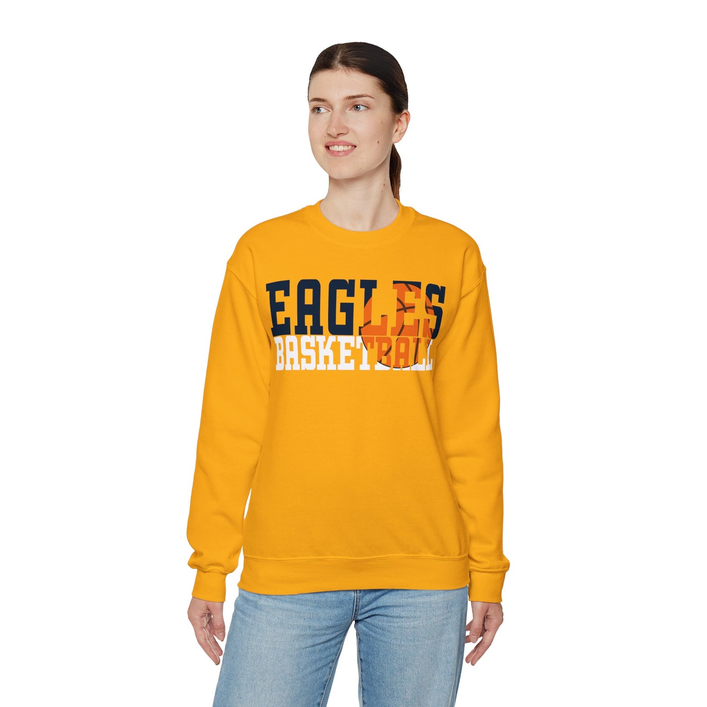 Basketball Cutout - Gildan Unisex Heavy Blend™ Crewneck Sweatshirt