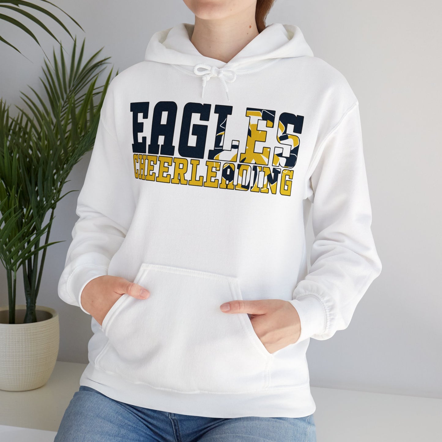 Cheerleading Cutout - Gildan Unisex Heavy Blend™ Hooded Sweatshirt