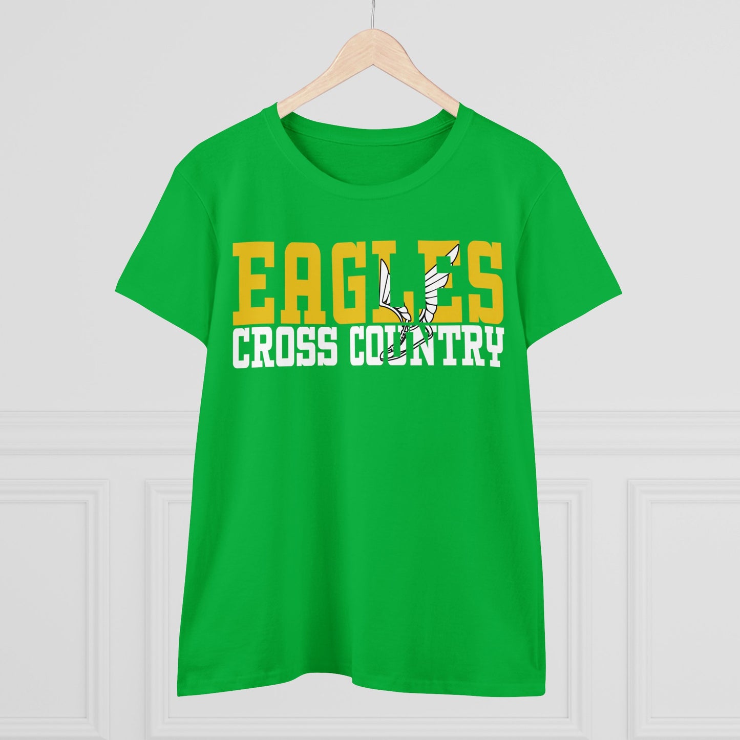 Cross Country Cutout - Gildan Women's Midweight Cotton Tee