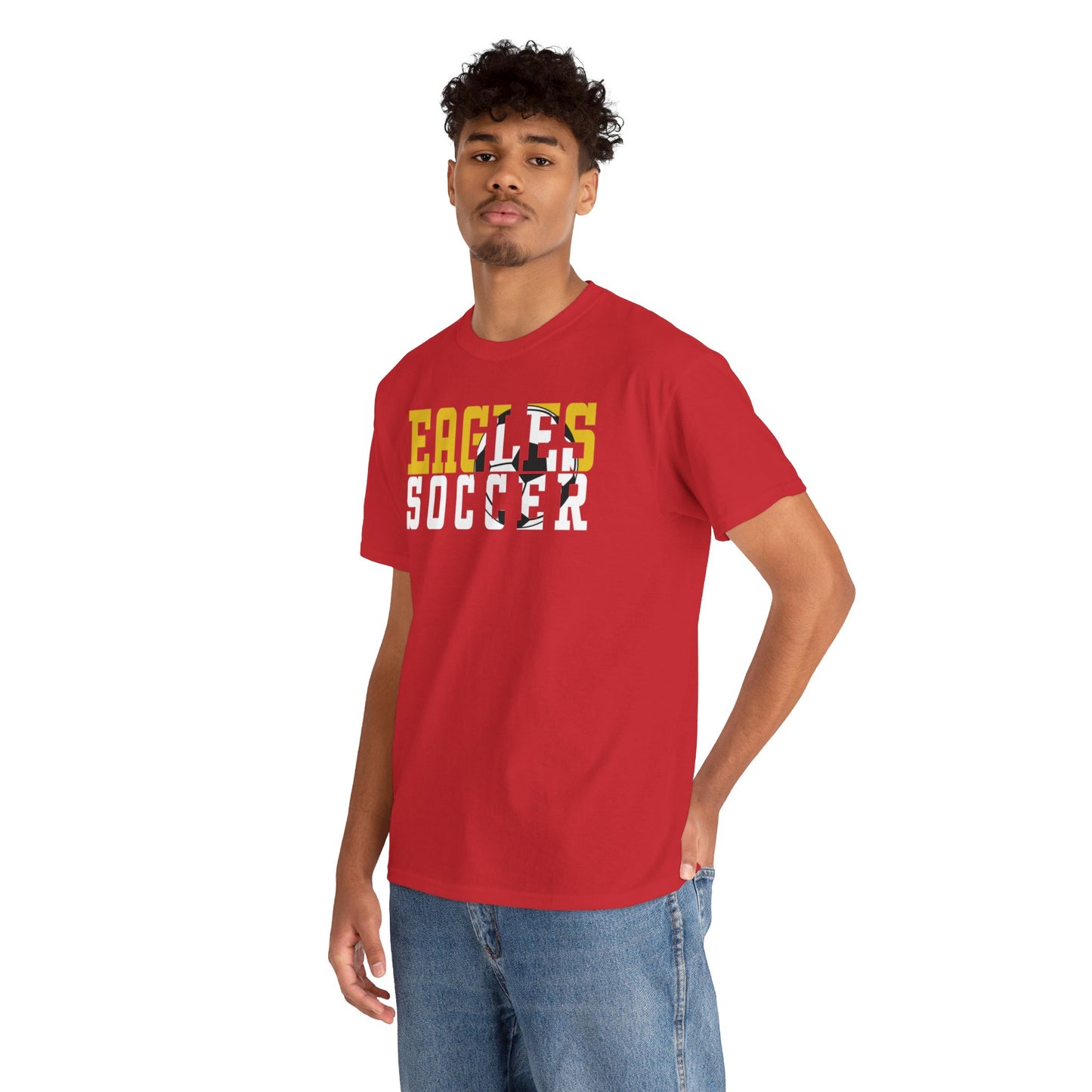 Soccer Cutout - Gildan Unisex Heavy Cotton Tee