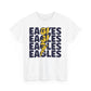 Lightning Bolt Eagles -  Gildan Unisex Heavy Cotton Tee