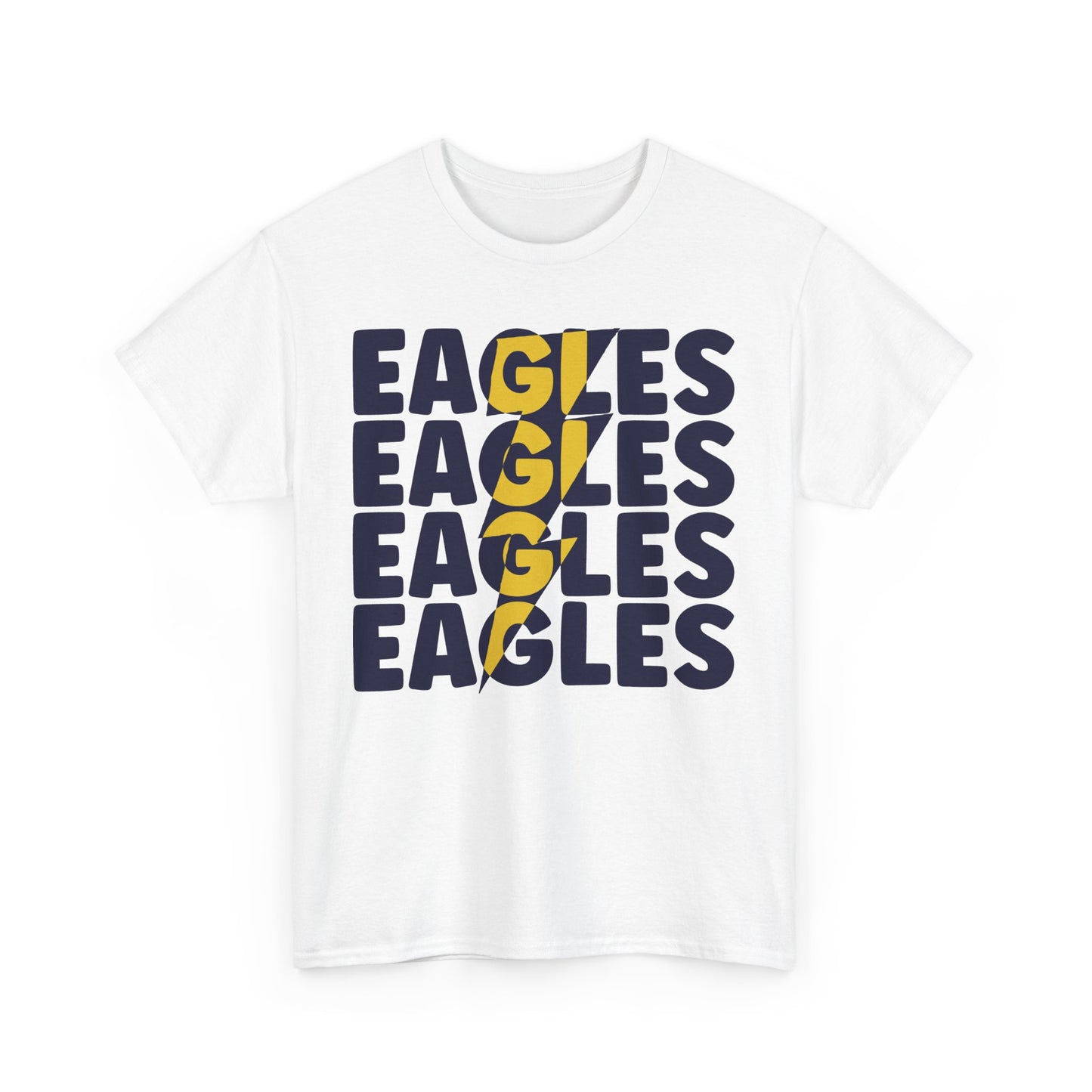 Lightning Bolt Eagles -  Gildan Unisex Heavy Cotton Tee