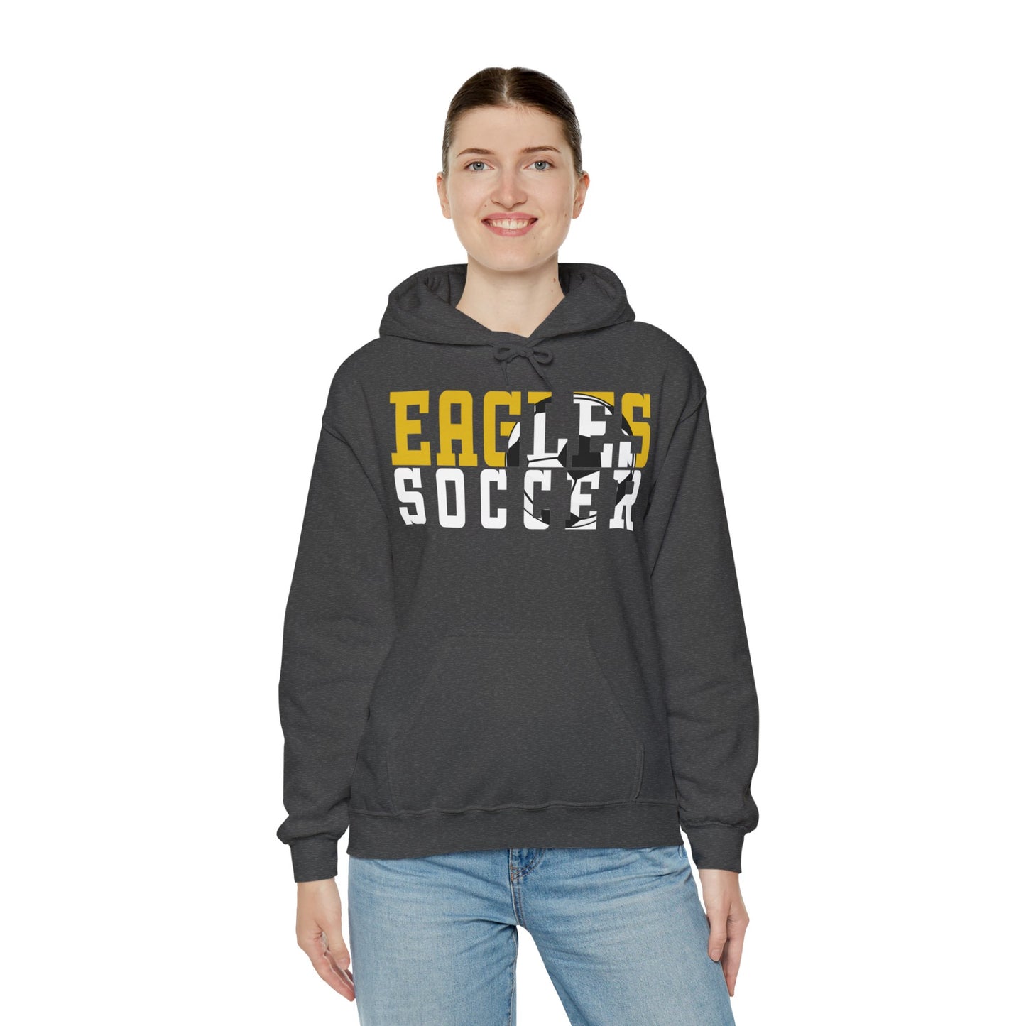 Soccer Cutout - Gildan Unisex Heavy Blend™ Hooded Sweatshirt