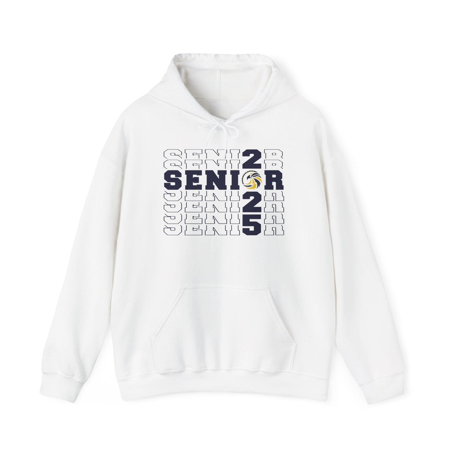 Senior Cross Stacked c/o 2025 Hoodie - Gildan Unisex Heavy Blend™ Hooded Sweatshirt