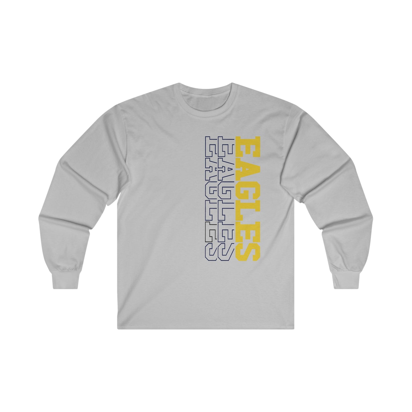 Sideways Eagles - Gildan Unisex Ultra Cotton Long Sleeve Tee