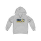 Cheerleading Cutout - Gildan Youth Heavy Blend Hooded Sweatshirt