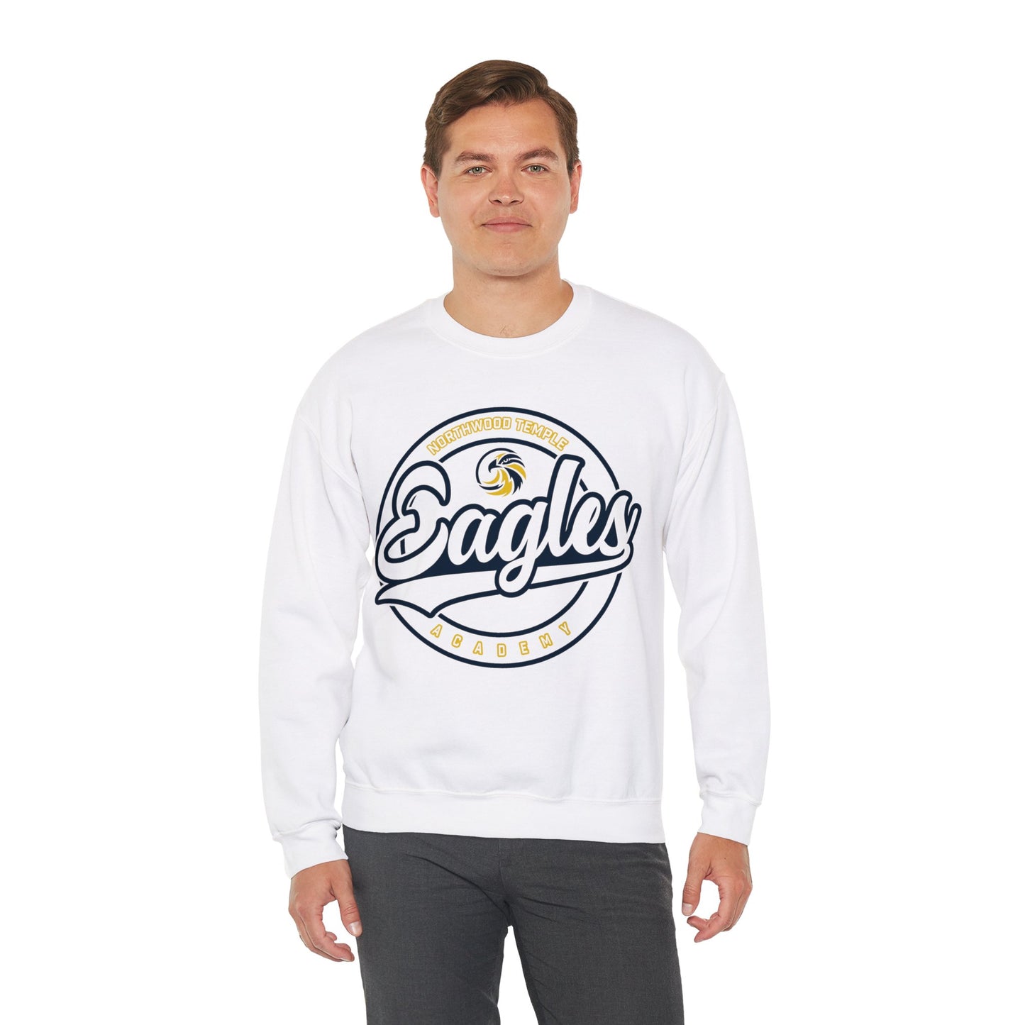 Eagles Circle Stamp - Gildan Unisex Heavy Blend™ Crewneck Sweatshirt