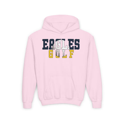 Golf Cutout - Gildan Youth Heavy Blend Hooded Sweatshirt
