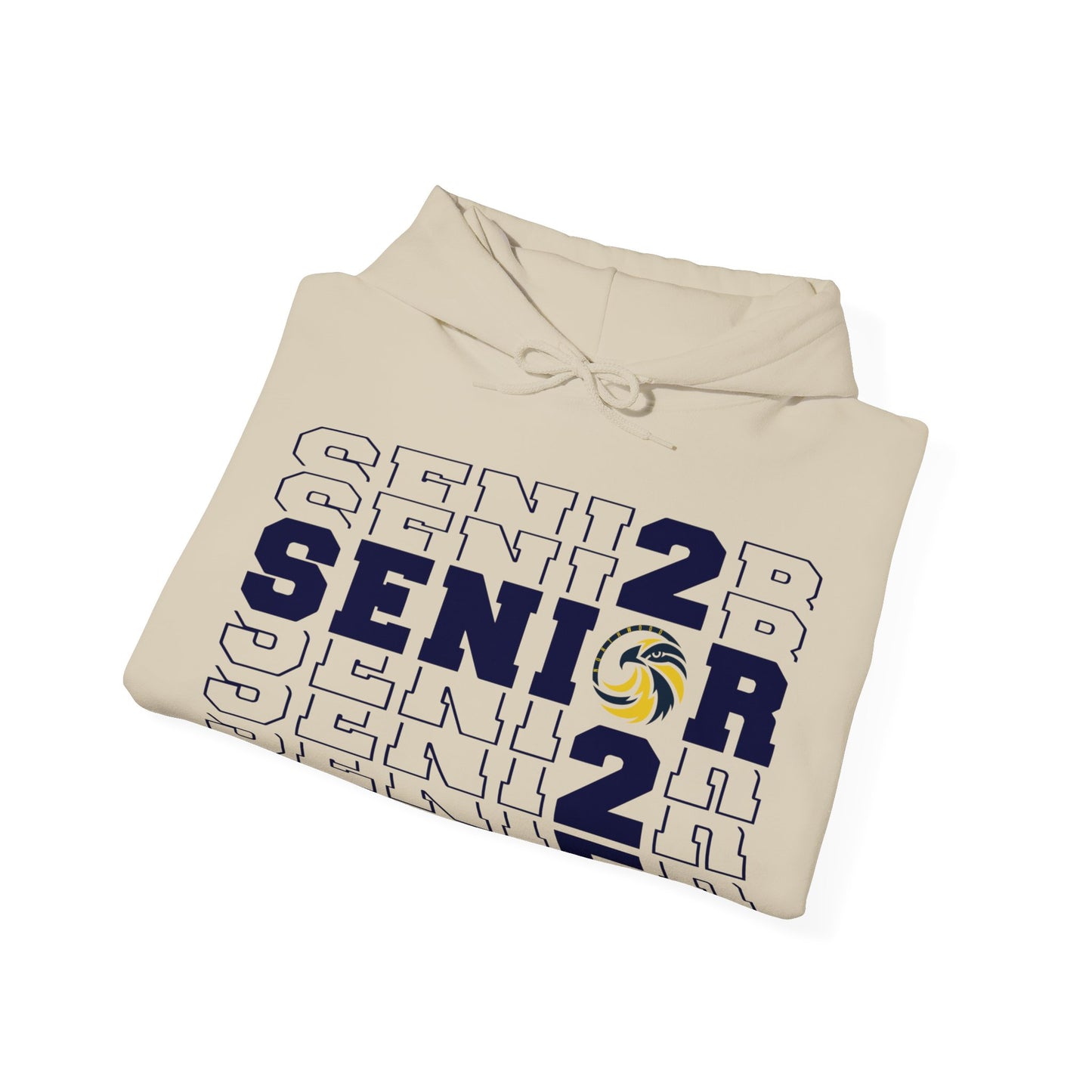 Seniors Cross Stacked c/o 2025 - Gildan Unisex Heavy Blend™ Hooded Sweatshirt