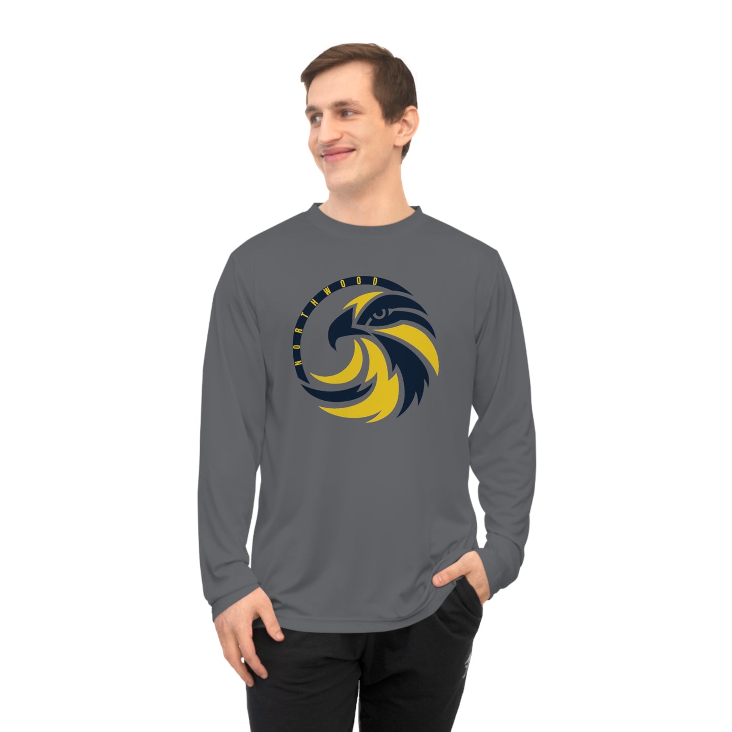 Original Logo  - Team 365 Unisex Performance Long Sleeve Shirt