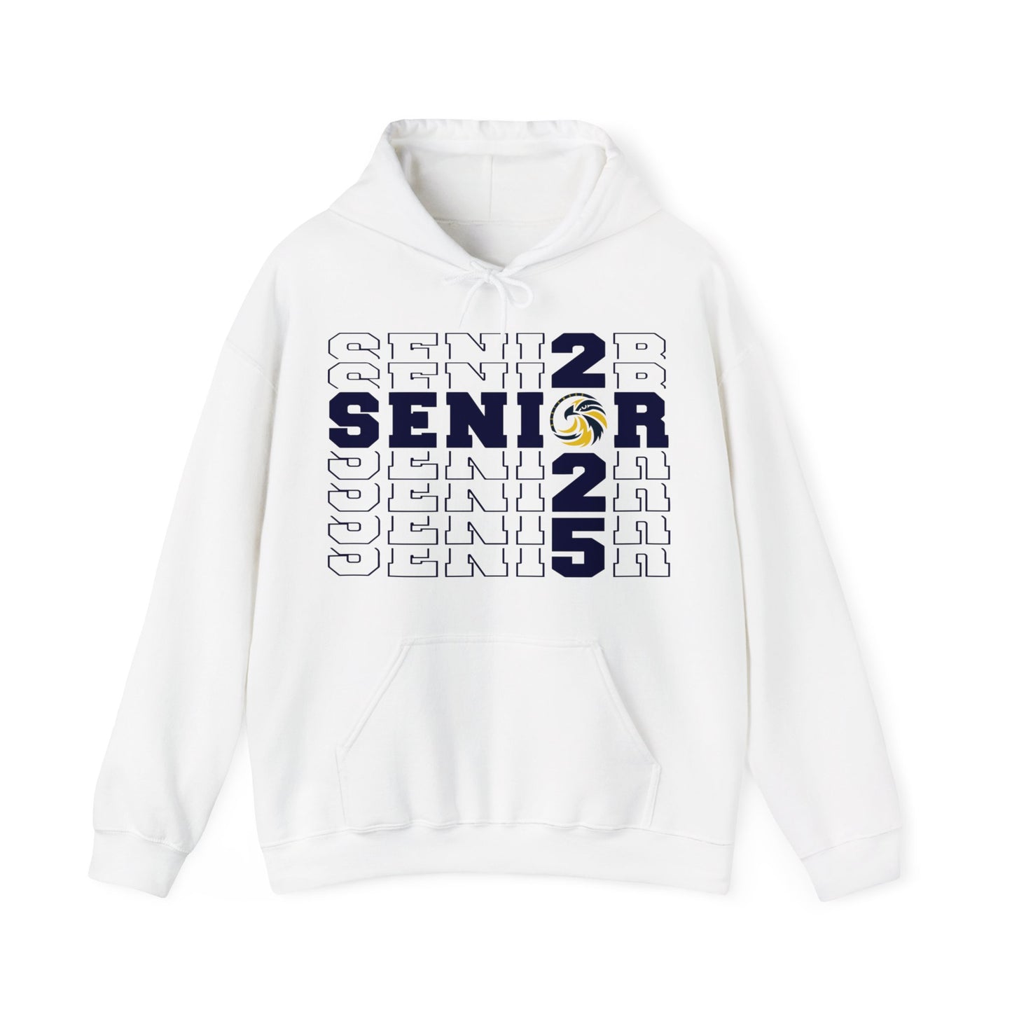 Seniors Cross Stacked c/o 2025 - Gildan Unisex Heavy Blend™ Hooded Sweatshirt