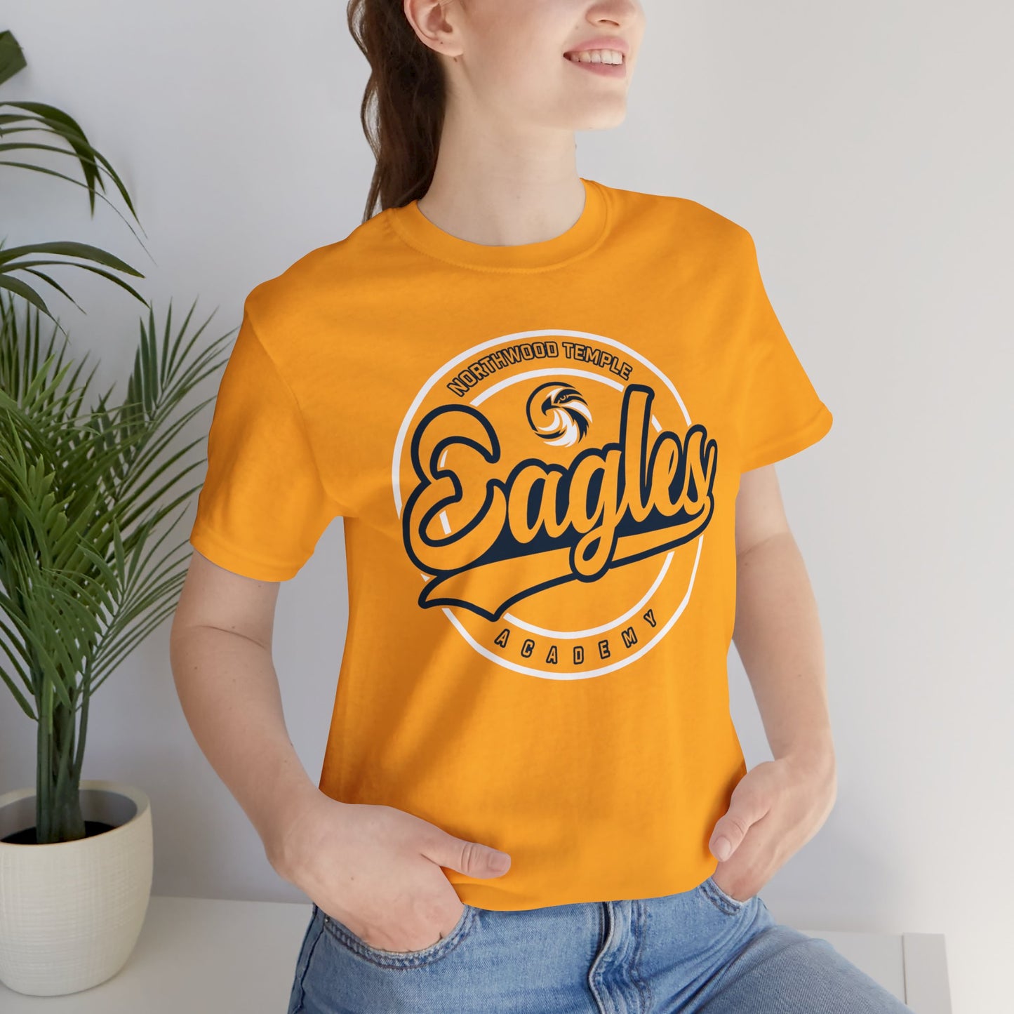 Eagles Circle Stamp - Bella+Canva Unisex Jersey Short Sleeve Tee