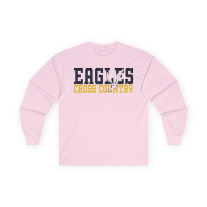 Cross Country Cutout -  Gildan Ultra Cotton Long Sleeve Tee