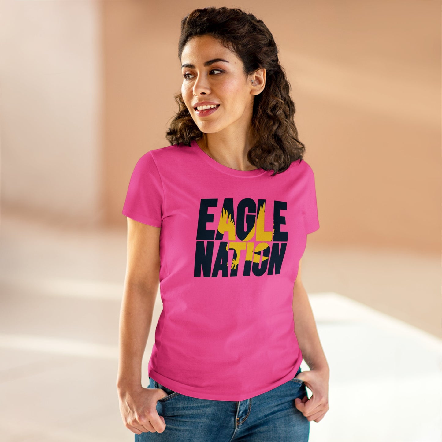 Eagle Nation - Gildan Women's Midweight Cotton Tee