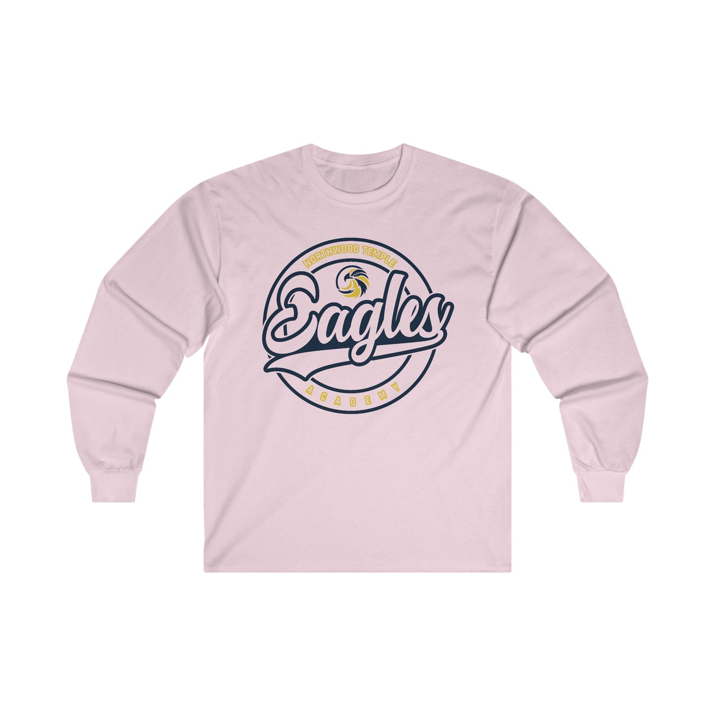 Eagles Circle Stamp - Gildan Ultra Cotton Long Sleeve Tee