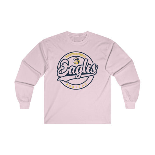 Eagles Circle Stamp - Gildan Ultra Cotton Long Sleeve Tee