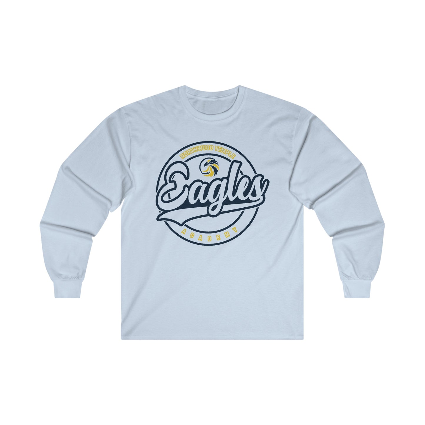 Eagles Circle Stamp - Gildan Ultra Cotton Long Sleeve Tee