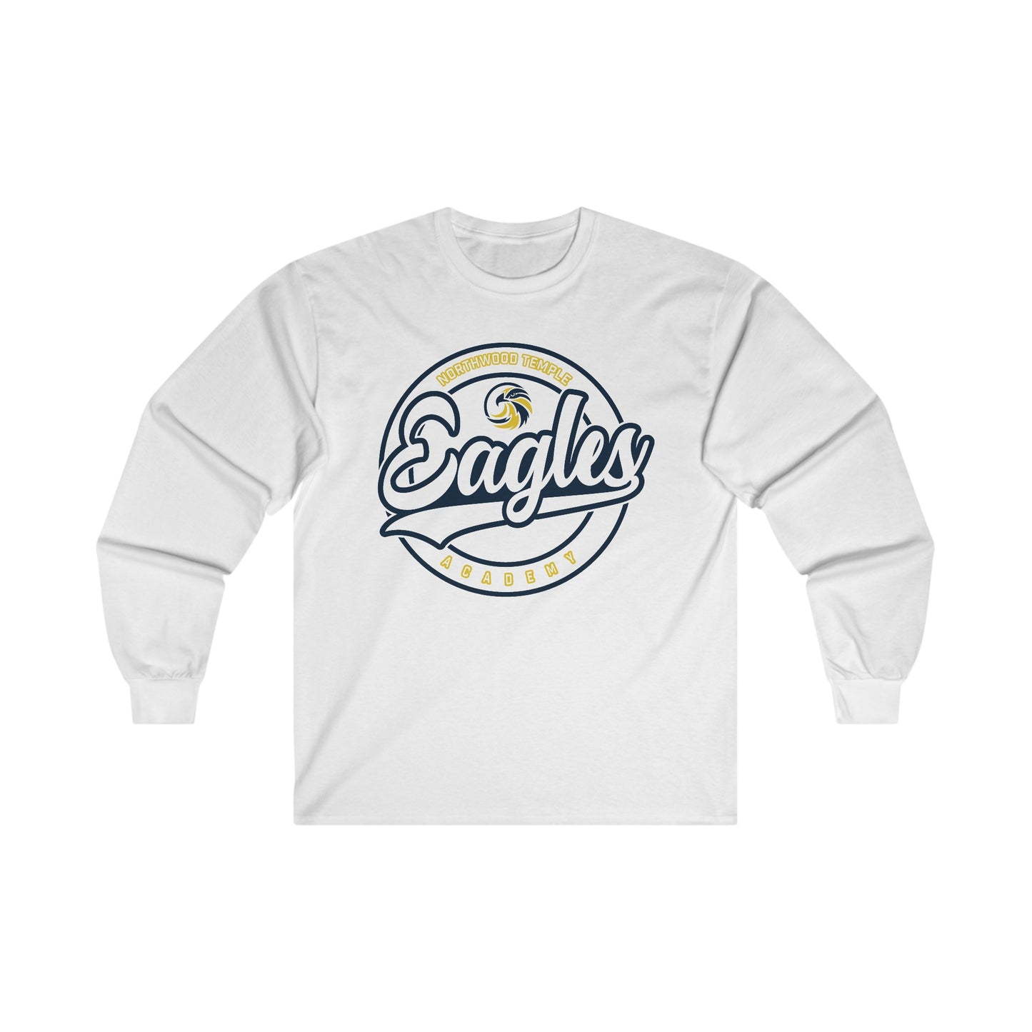 Eagles Circle Stamp - Gildan Ultra Cotton Long Sleeve Tee