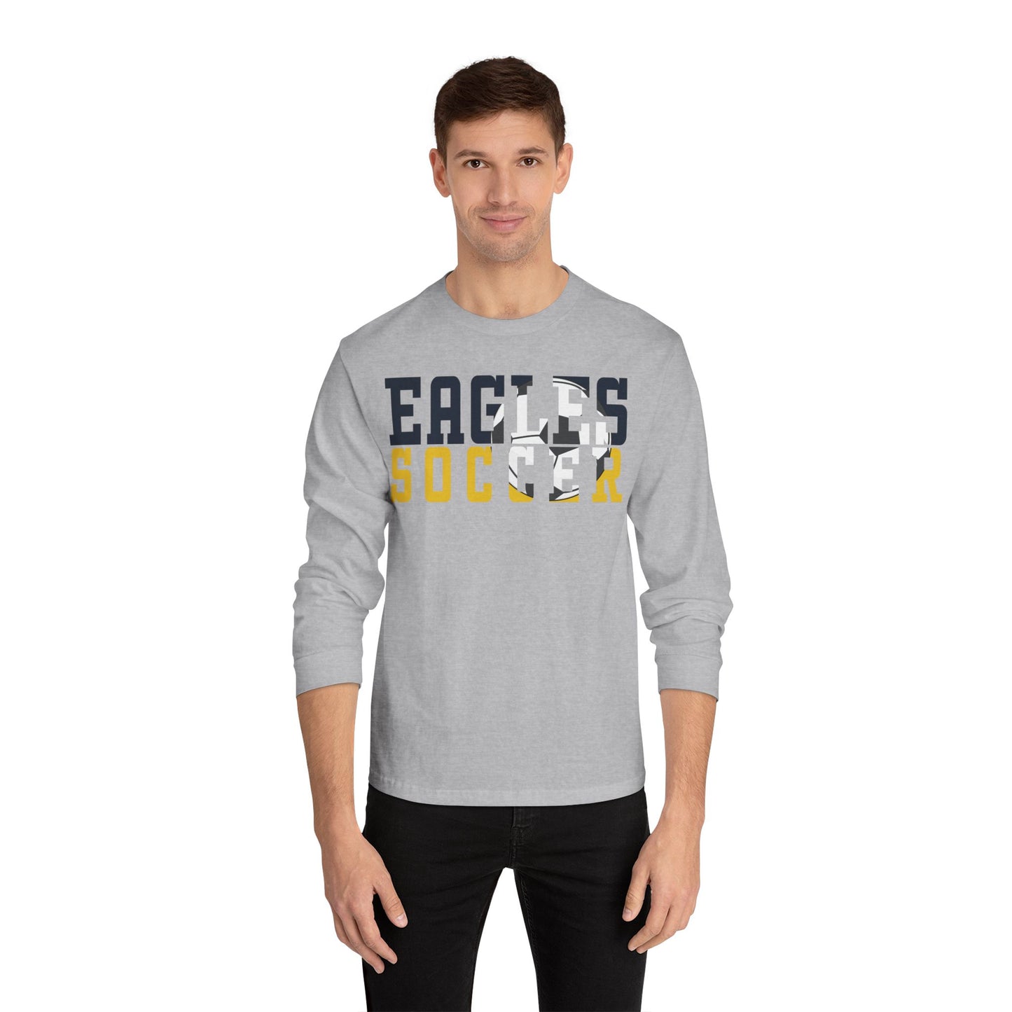 Soccer Cutout - American Apparel Unisex Classic Long Sleeve T-Shirt