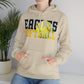 Softball Cutout - Gildan Unisex Heavy Blend™ Hooded Sweatshirt