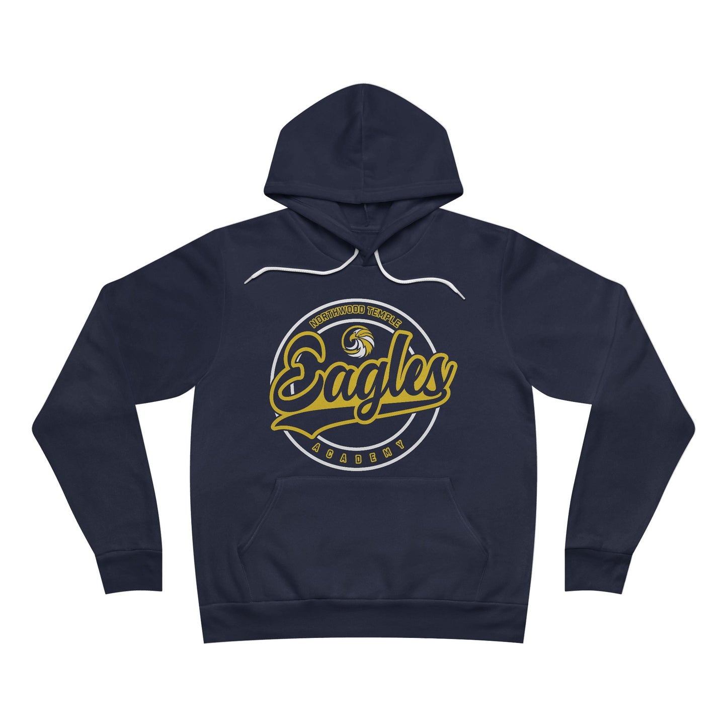 Eagles Circle Stamp - Bella+Canva Unisex Sponge Fleece Pullover Hoodie