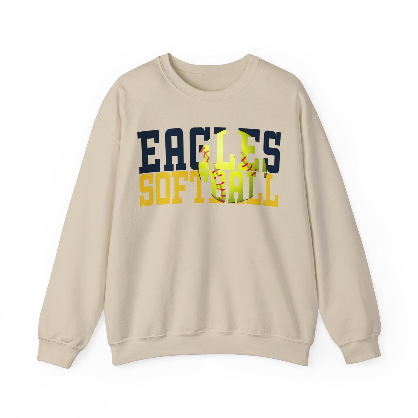 Softball Cutout - Gildan Unisex Heavy Blend™ Crewneck Sweatshirt