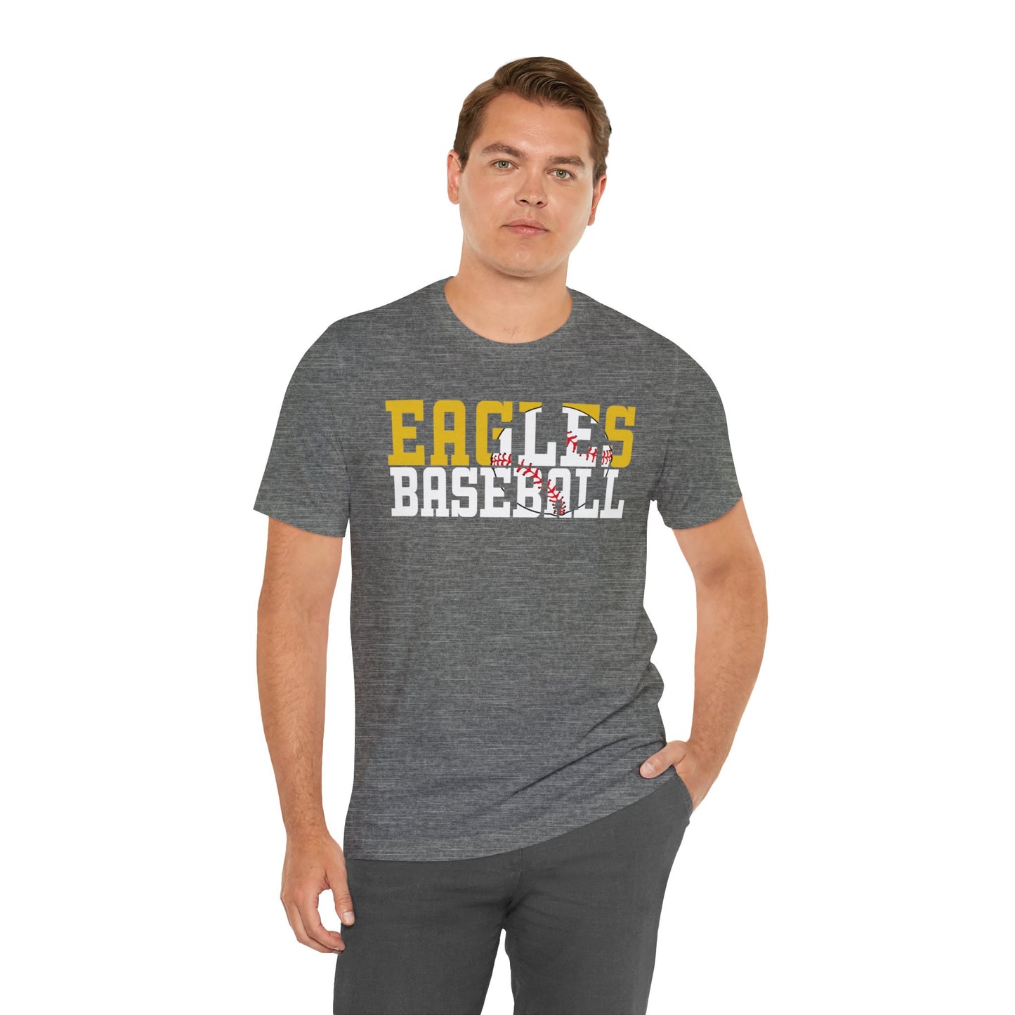 Baseball Cutout - Bella+Canva Unisex Jersey Short Sleeve Tee