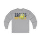 Softball Cutout - Gildan Ultra Cotton Long Sleeve Tee