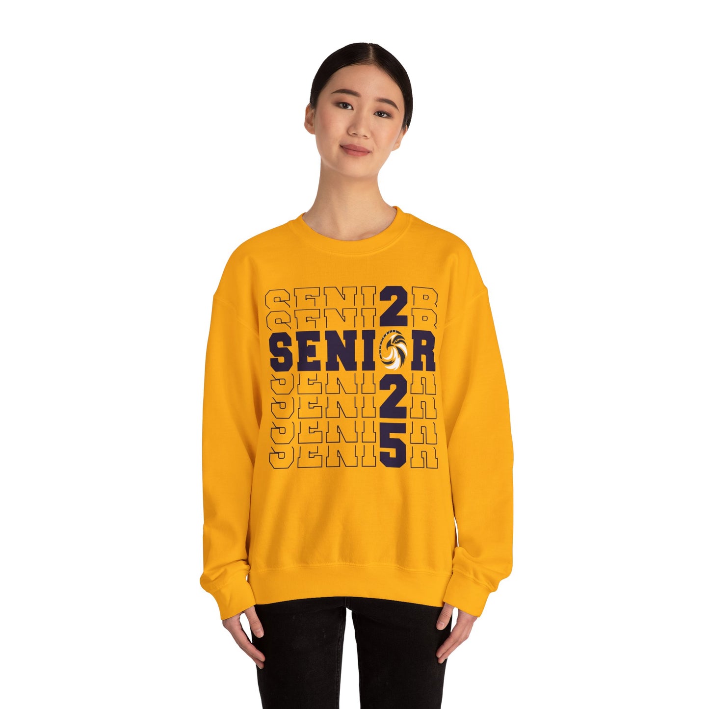 Seniors Cross Stacked c/o 2025 - Gildan Unisex Heavy Blend™ Crewneck Sweatshirt