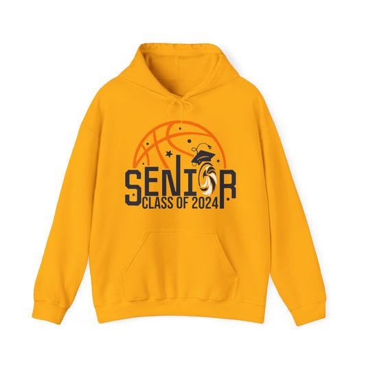 Seniors 2024 Basketball - Gildan Unisex Heavy Blend™ Hooded Sweatshirt