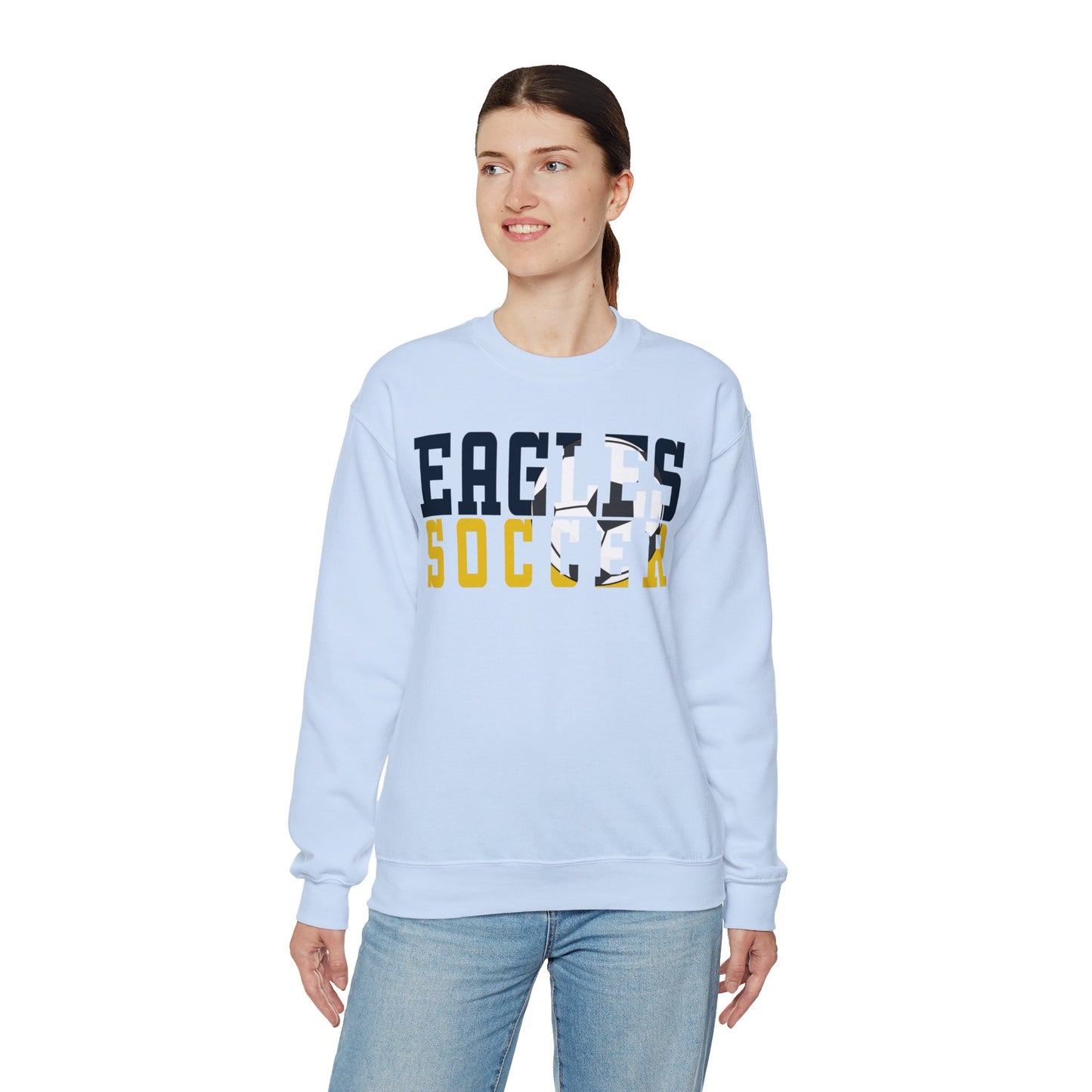 Soccer Cutout - Gildan Unisex Heavy Blend™ Crewneck Sweatshirt