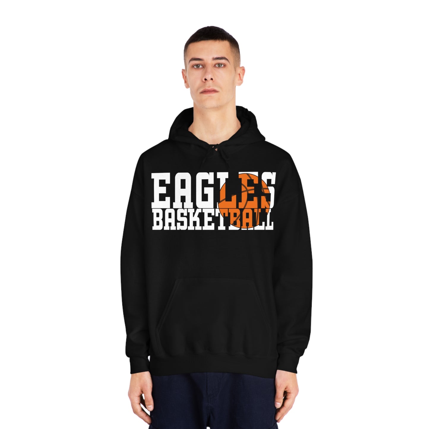 Basketball Cutout - Gildan Unisex DryBlend® Hooded Sweatshirt