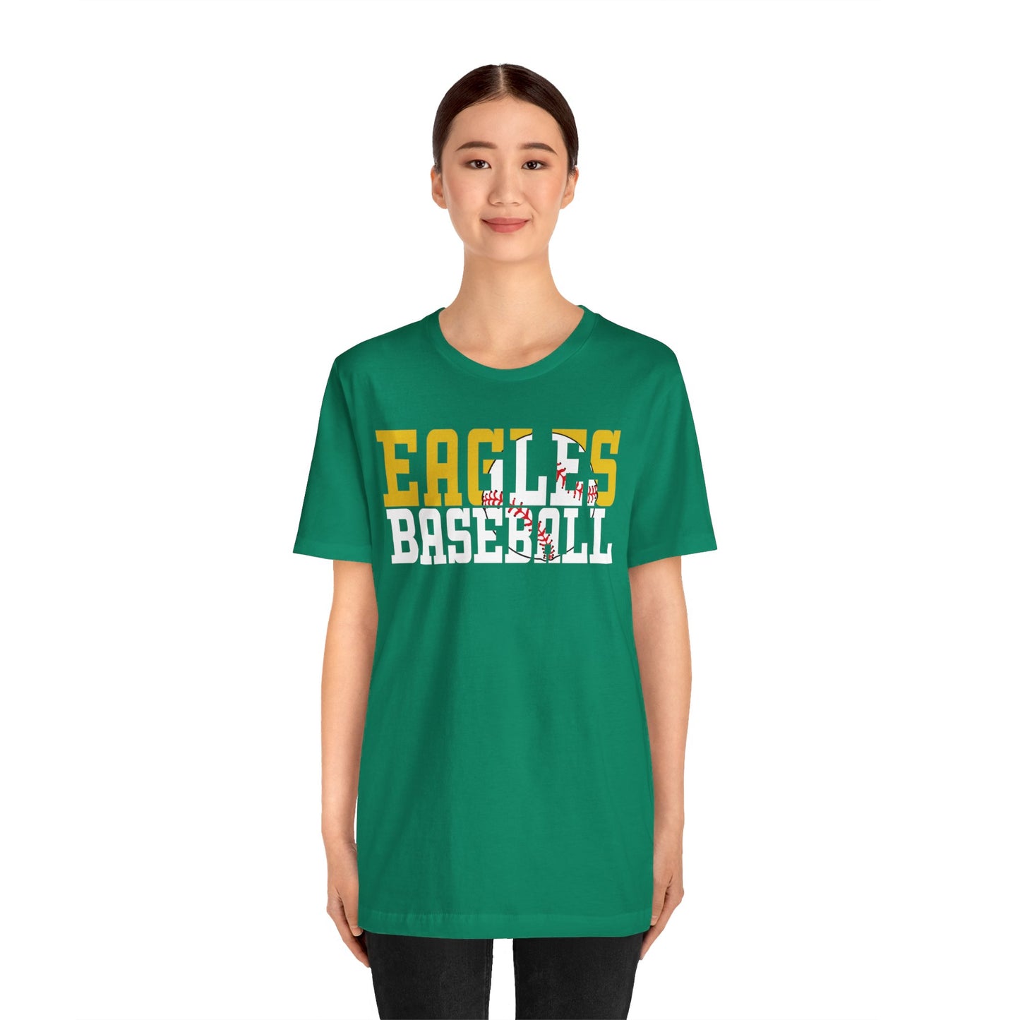 Baseball Cutout - Bella+Canva Unisex Jersey Short Sleeve Tee