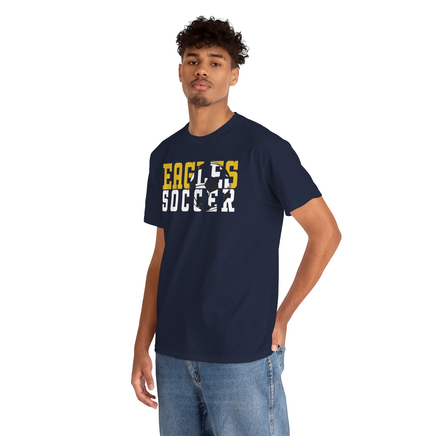 Soccer Cutout - Gildan Unisex Heavy Cotton Tee