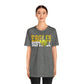 Softball Cutout - Bella+Canva Unisex Jersey Short Sleeve Tee