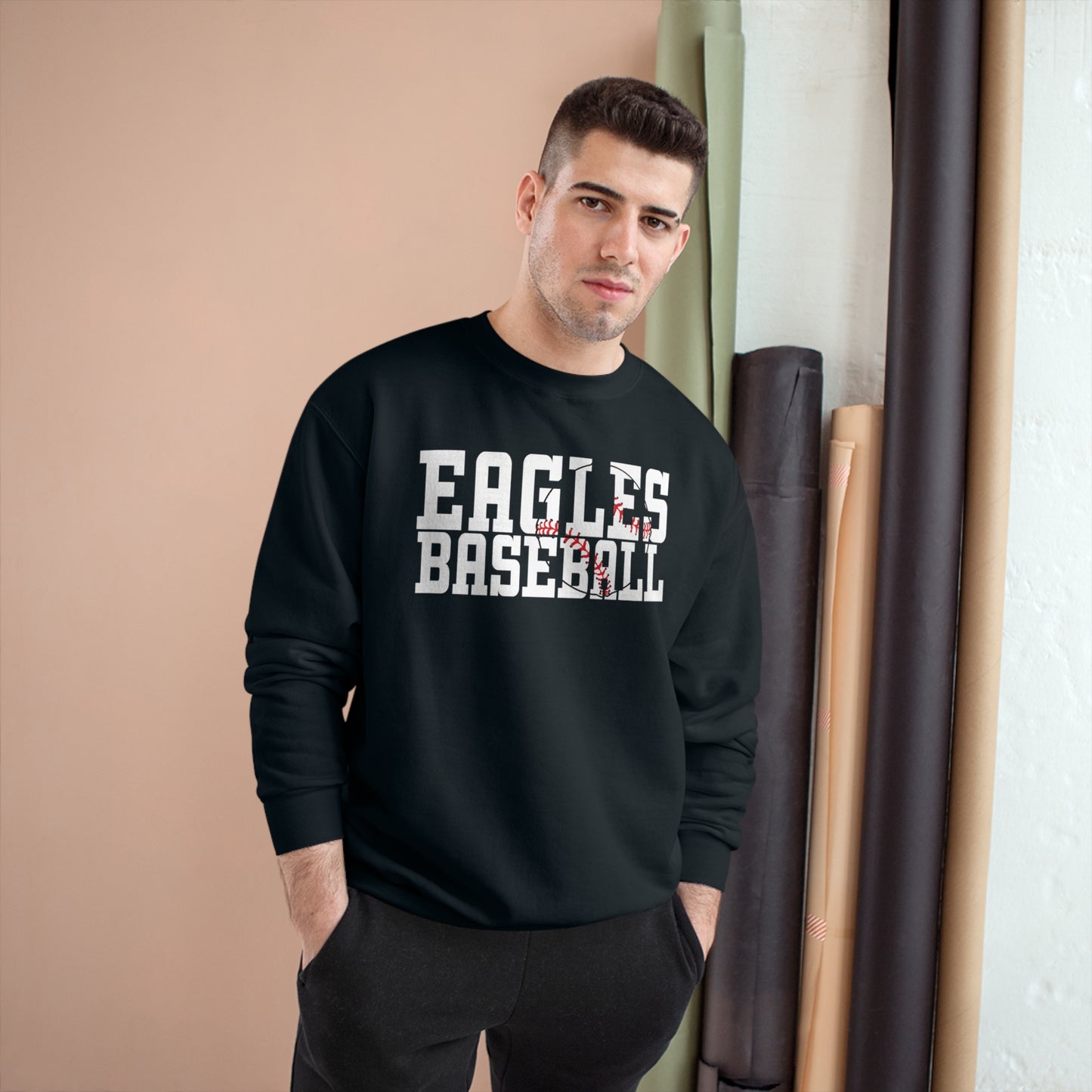 Baseball Cutout - Champion Sweatshirt