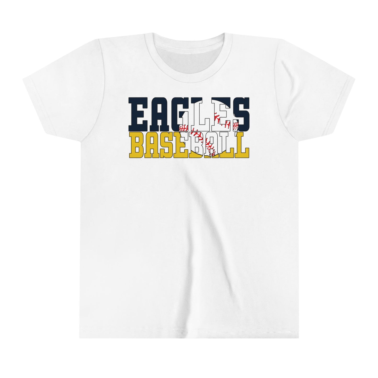 Baseball Cutout - Bella+Canva Youth Short Sleeve Tee