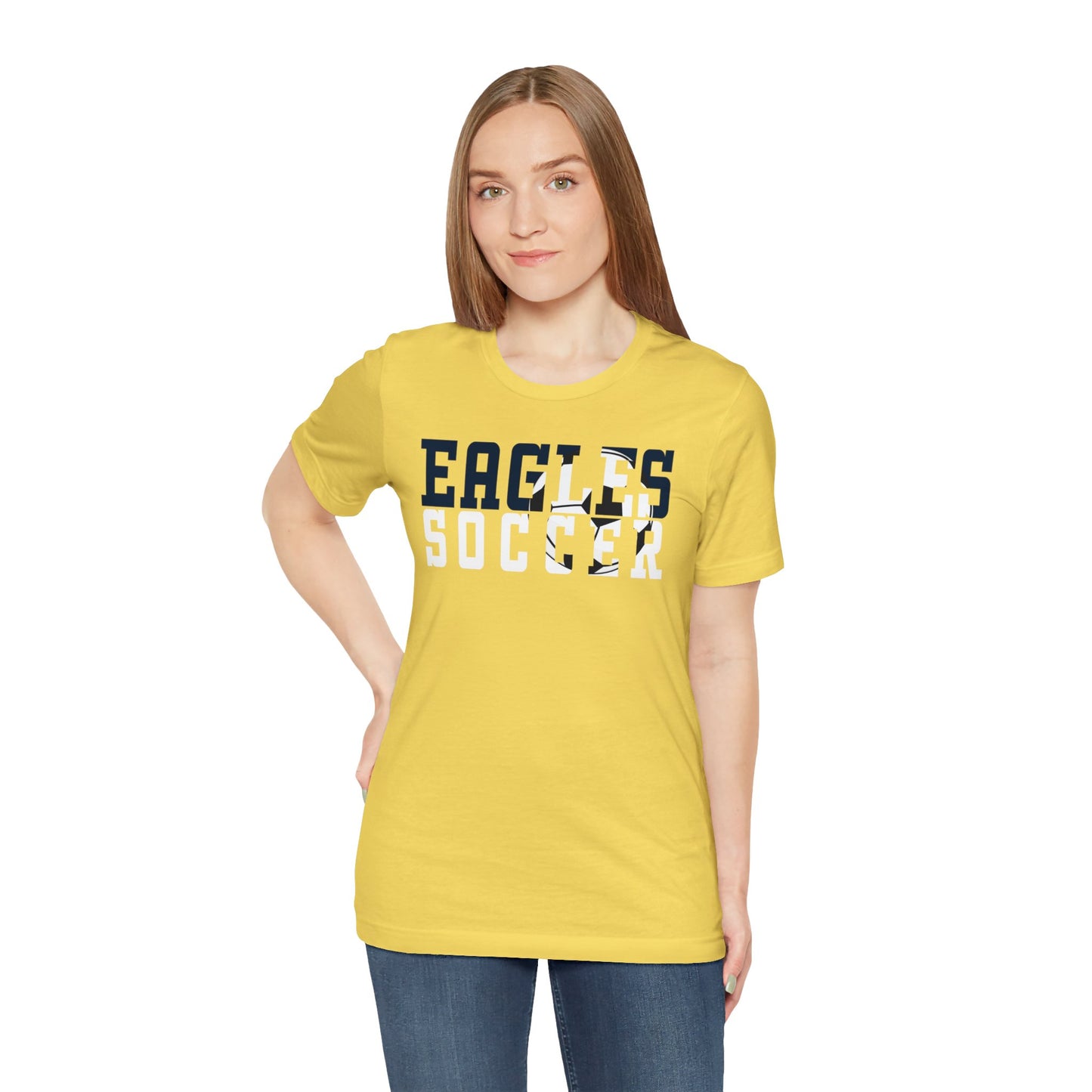 Soccer Cutout - Bella+Canva Unisex Jersey Short Sleeve Tee